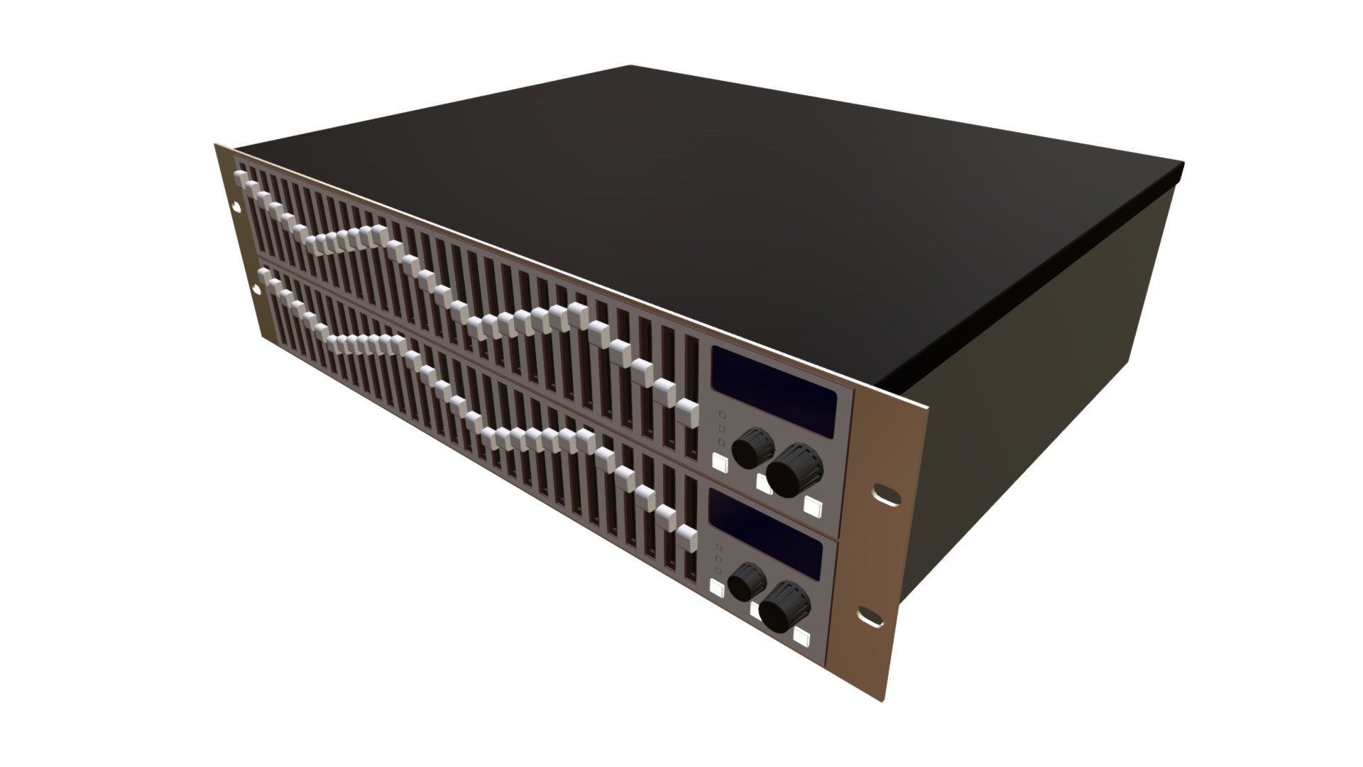 2 Channel Graphic Equalizer Buy Royalty Free 3D model by