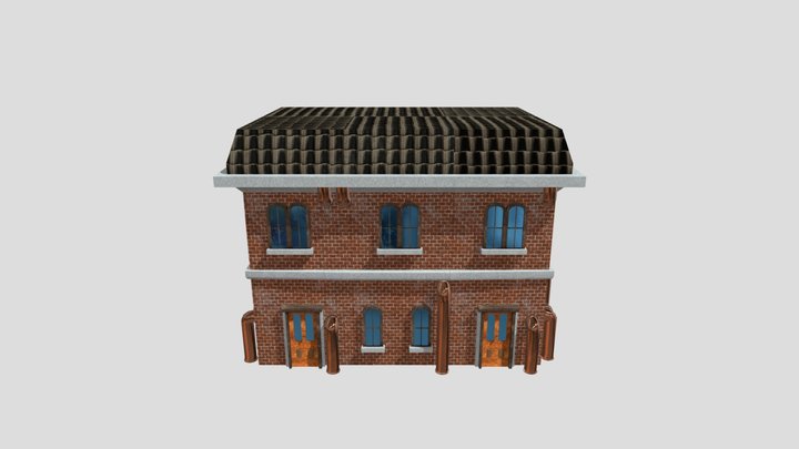 Steampunk_House_01 3D Model
