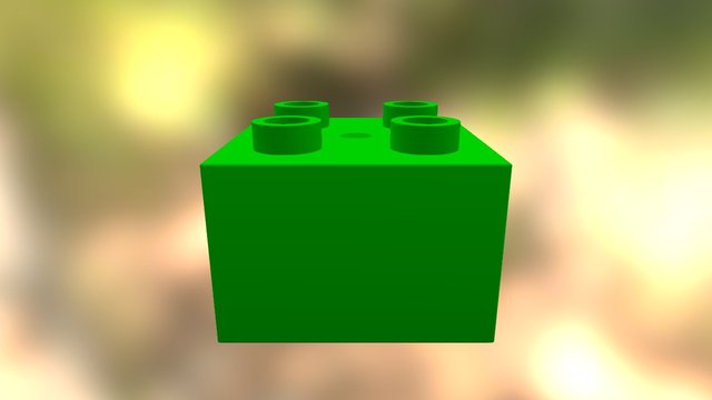 Lego Block 3D Model