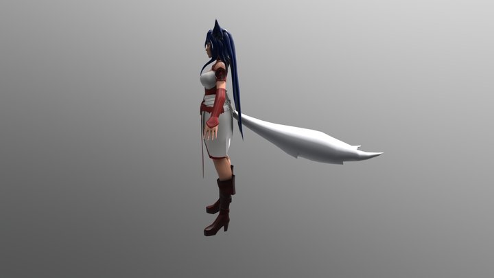 Ahri final render 3D Model