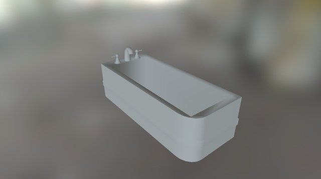 Corner Bath [UnTextured] 3D Model