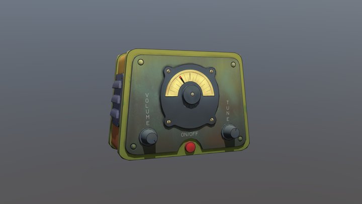 Radio 3D Model