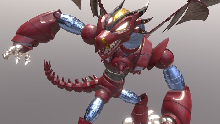 Mecha Dragon 3D Model