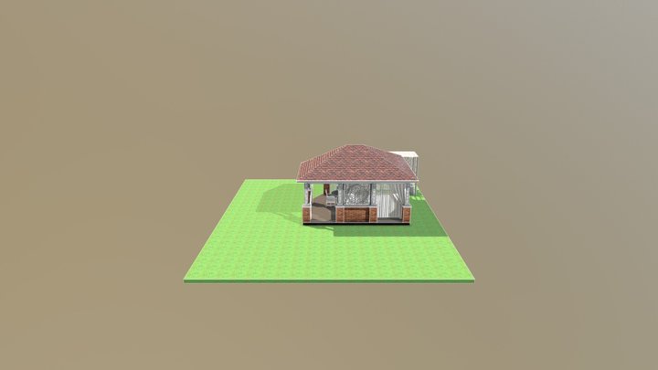 Беседка индивидуальный дизайн 3D Model