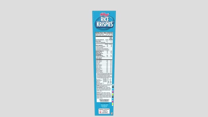 Rice Krispies Cereal Box 3D Model