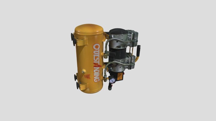 Compressor by Einscan HX 3D Model