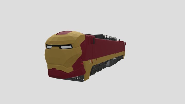 indian bike driving 3d iron man train 3D Model