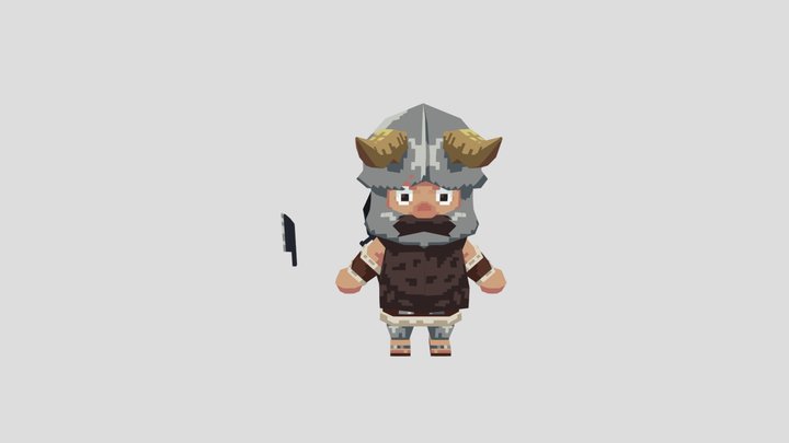 Lowpoly Senshi 3D Model
