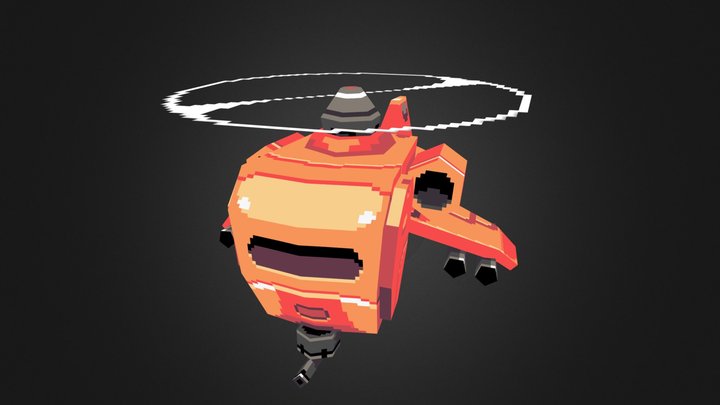 Advance wars - Battle Helicopter 3D Model