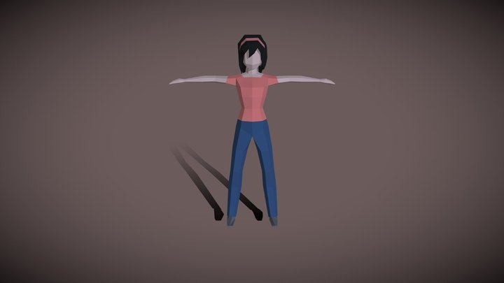 Idle_low_poly_faceted_nm 3D Model