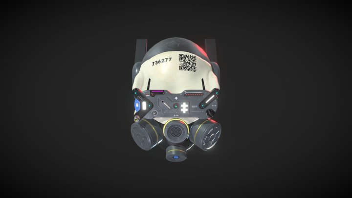 IB-4M gas mask 3D Model