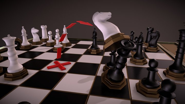 VR Chessboard 3D Model
