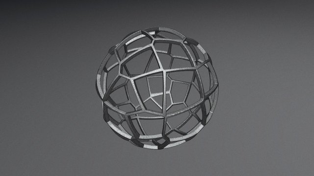 Voronoi Sphere [Made in F3] 3D Model
