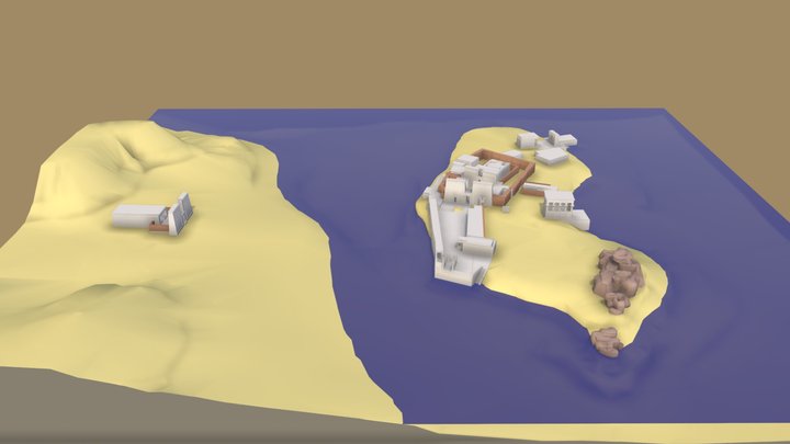 Philae and Biga 4D (ca 595 BCE - ca 537 CE) 3D Model