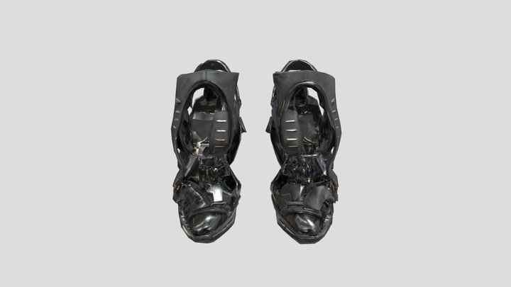 Cybernetic Elegance high heel 3D Model