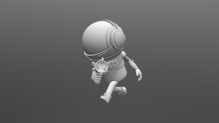 Astro Character Model 3D Model