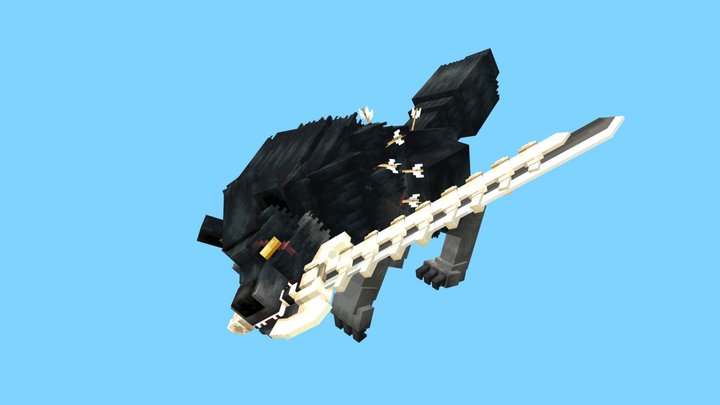 GrimWolf (Blockbench) 3D Model