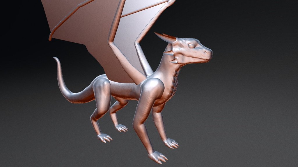 Dragon (Animation reference) - 3D model by hansen3d (@Hansen3D) [6454d57]