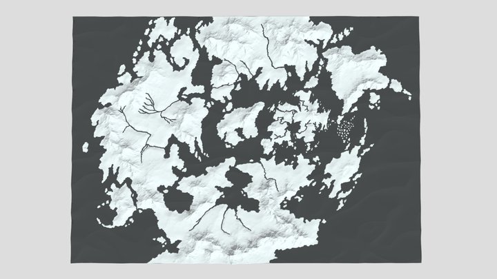 The Circle Of The World (The Furst Law) 3D Map 3D Model