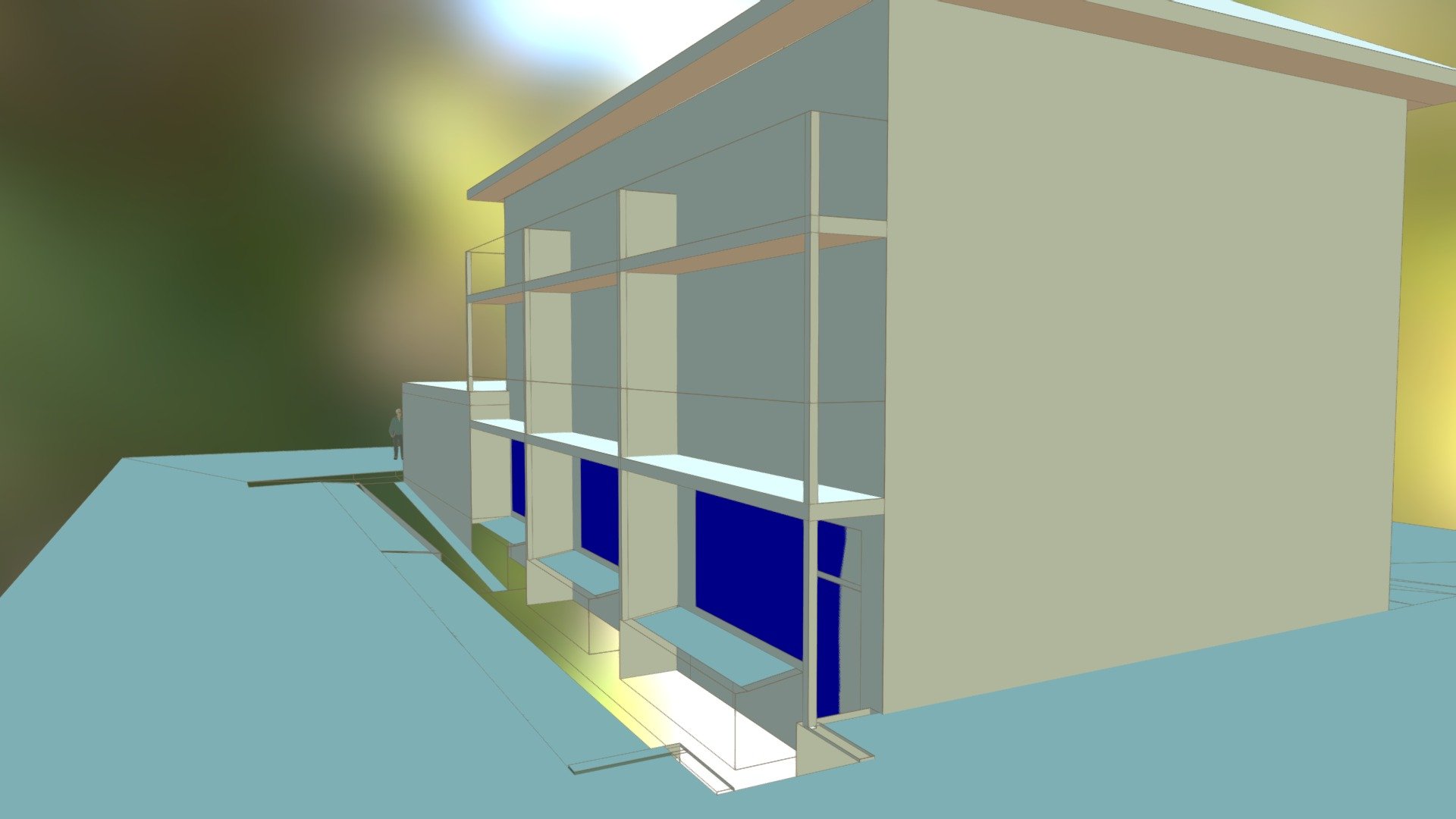 Bldg 3 One Stairway w/ Ramp - 3D model by yogirob3rt [6456363] - Sketchfab