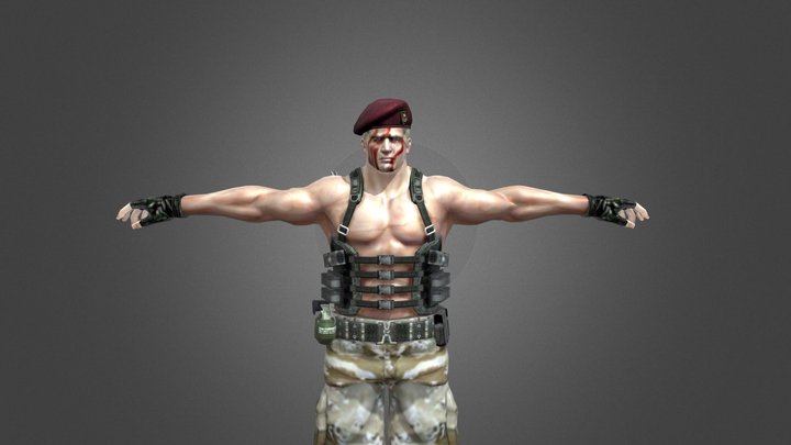 Jack Krauser Mercenaries RE4 3d Model - Download Free 3D model by