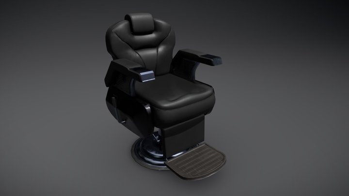 Barber Chair 3D Model