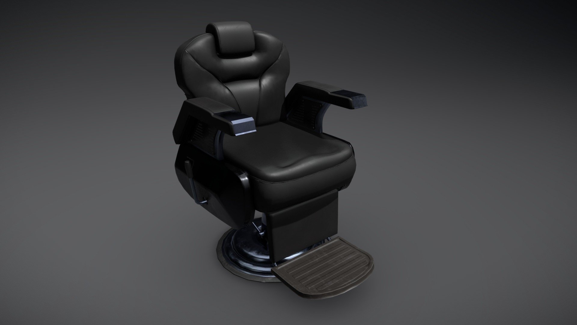 Barber Chair Download Free 3d Model By Tyron Omty [6458816] Sketchfab