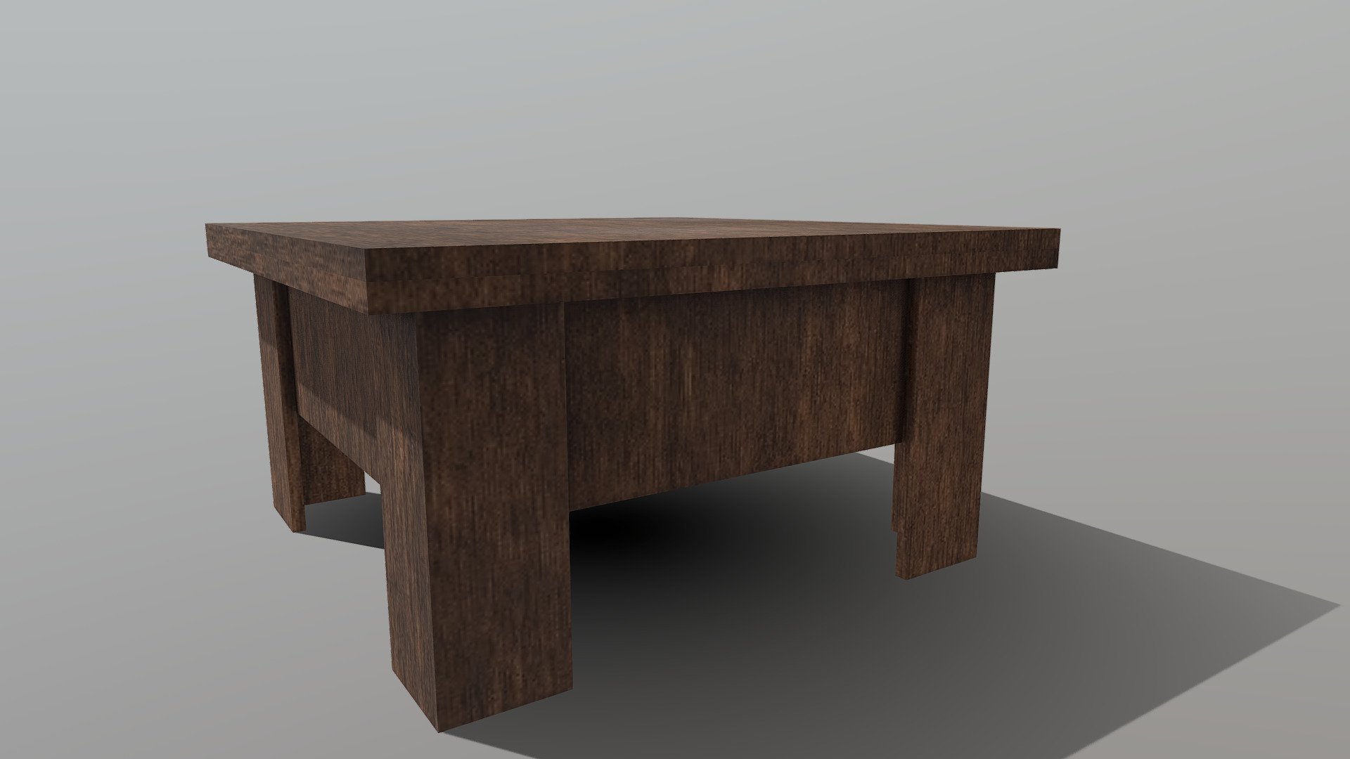 Low Poly Textured Table