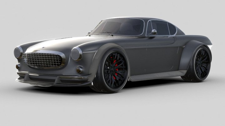 Volvo P1800 Restomod – Widebody Edition 3D Model