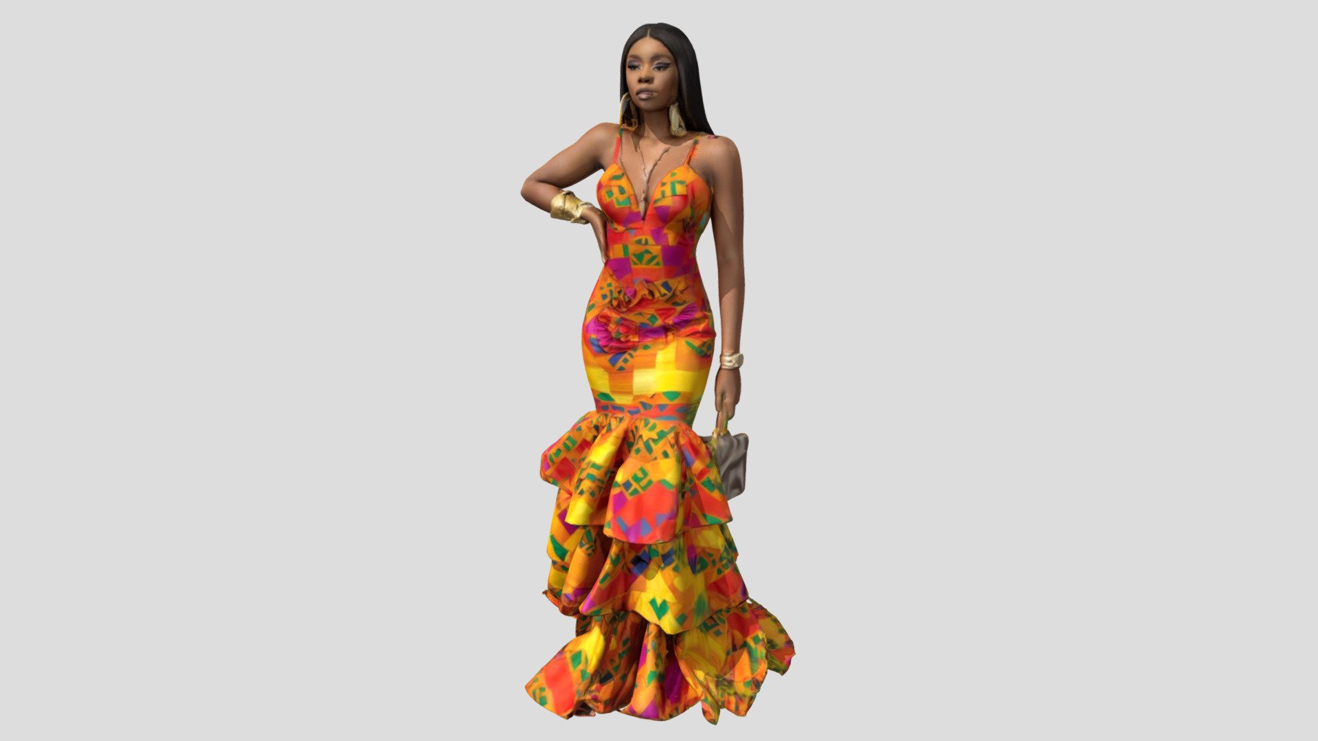 Ghana \u2013 Kente Cloth - wedding dress - Download Free 3D model by Brian Trepanier (@CMBC) [645d2dd ...