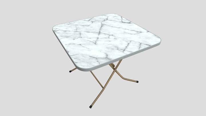 Modern Marble Table – Game Ready 3D Asset (PBR)