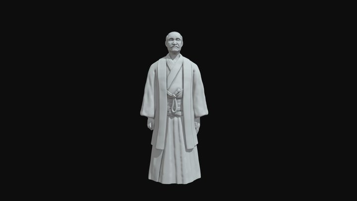 Escultura Jigoro Kano 3D Model