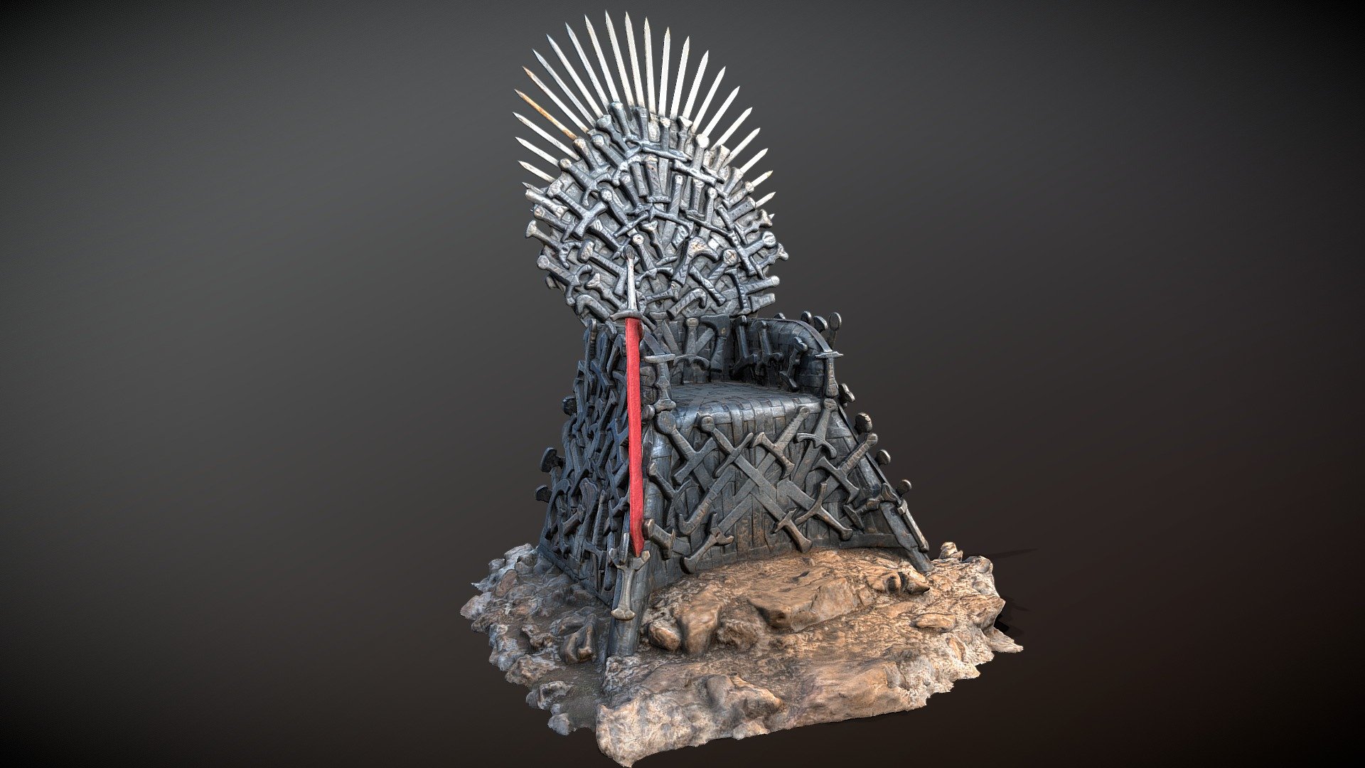 Iron Throne - Παύλιανη - 3d Model By 4drealism [645e03f] - Sketchfab