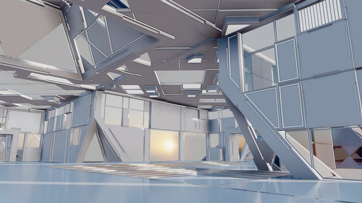 Futuristic Interior 3013 3D Model