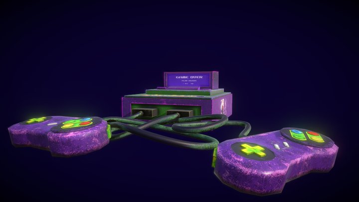 Consola Nintendo NES 3D Model
