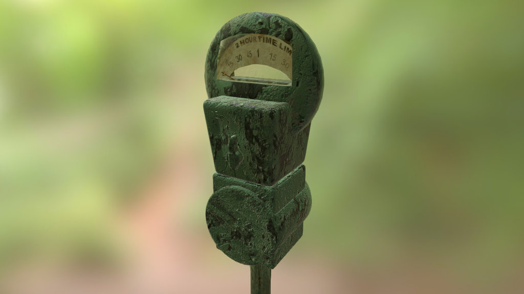 Weathered Parking Meter