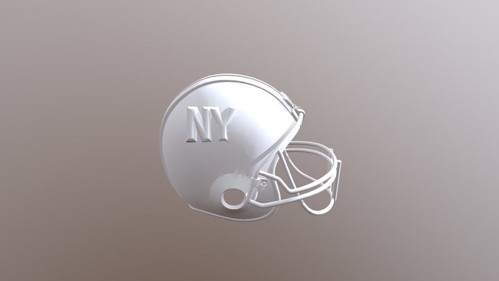 New NY Giants Helmet 3D Model