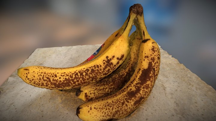 Chiquita Banana Bunch Photogrammetry 3D Model