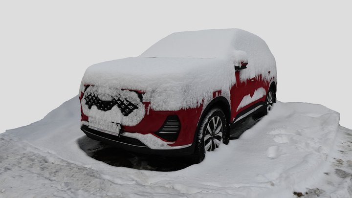 Chery Tiggo in snow – Gratis 3D-model STL