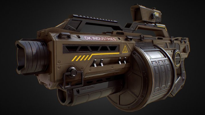 PBR Grenade Launcher (Default Skin 1) 3D Model
