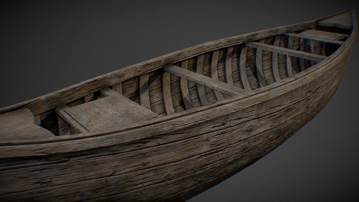 Canoe 3D Model
