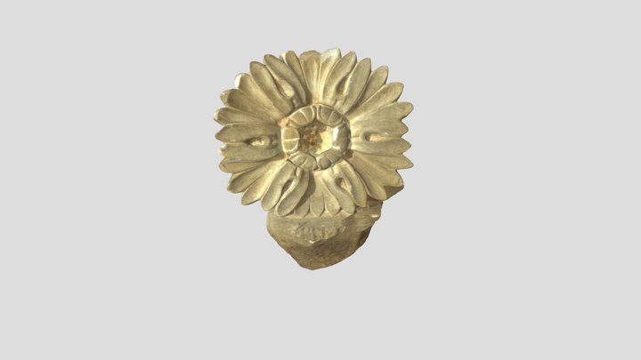marble capital rosette - Rotunda, Univ of Va 3D Model