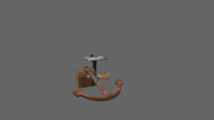 DAE 5 Finished props - By the ocean 3D Model