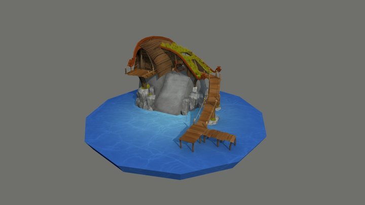 viking_boatbuilder_house 3D Model