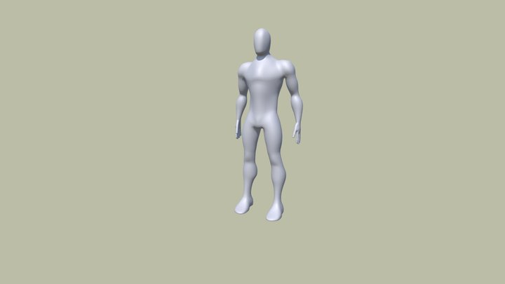 Male Model Animation - LDE UTC 3D Model