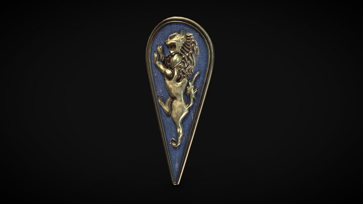 Saint Demetrius Shield 3D Model