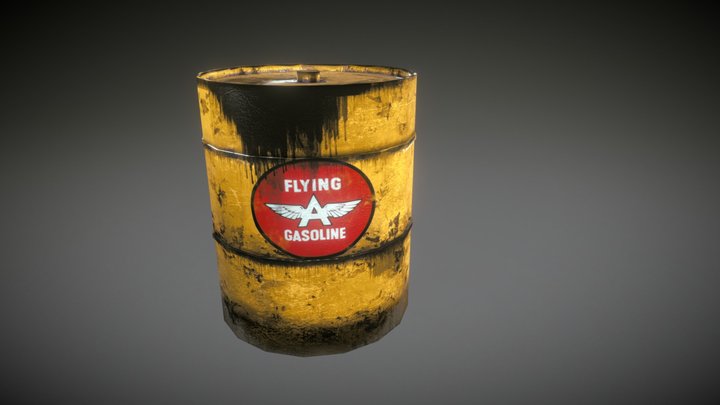 Oil Barell 3D Model