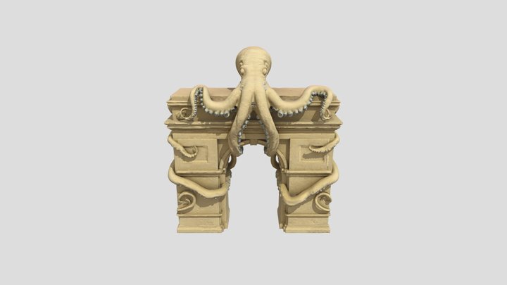 Octo Arch – Fusion of Nature and Architecture 3D Model