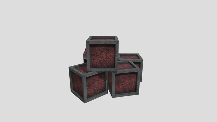 Barrels Crates BT 3D Model