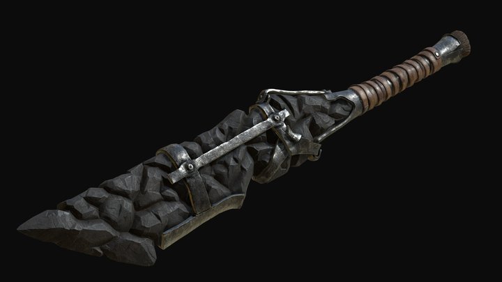 sword_lp_posed 3D Model
